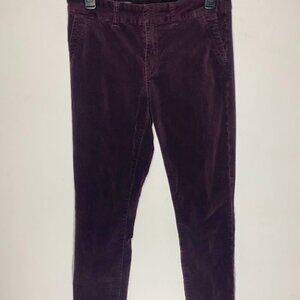 Kut from the Kloth Plum Velour Skinny Trouser